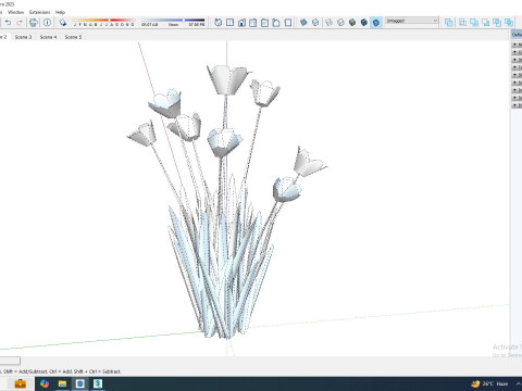 Tulipa - tulips White 3D 模型