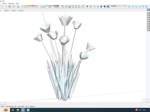 Tulipa - tulips Yellow 3D Model