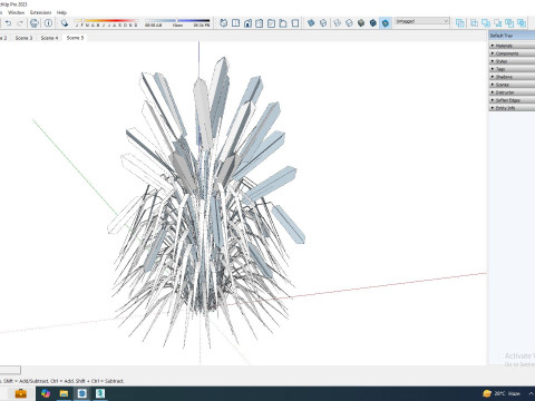 Pennisetum alopecuroides 3D 모델