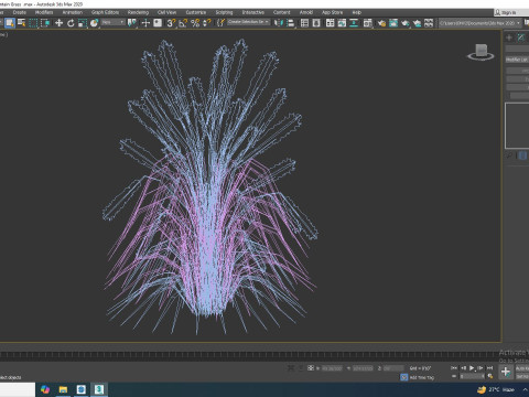 Pennisetum alopecuroides - Moudry Fountain Grass 3Dモデル