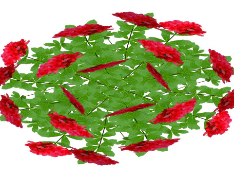 Azalea Red 3D Model