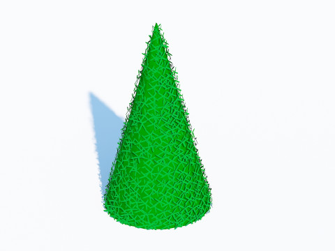 Taxus Media-Pyramidal 3Dモデル