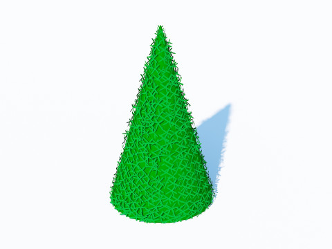Taxus Media-Pyramidal Modèle 3D