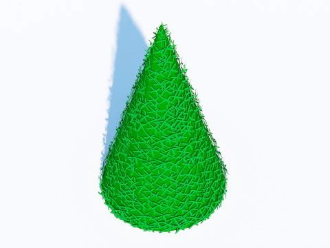 Taxus Media-Pyramidal 3D Model
