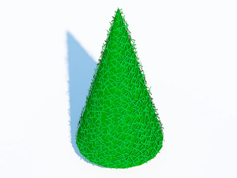 Taxus Media-Pyramidal 3D Model