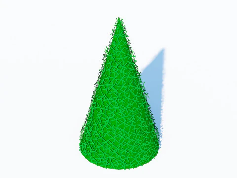 Taxus Media-Pyramidal 3D Model