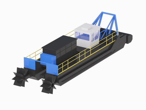 Dredger Versi 7012 HP Simplified 3D Model
