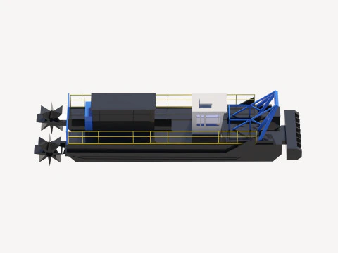 Dredger Versi 7012 HP Simplified 3D Model