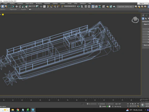 Dredger Versi 7012 HP Simplified 3D Model