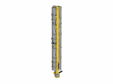 Drill Rig - 2 Feeders Only 3D Model