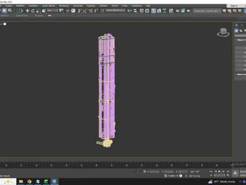 Drill Rig - 2 Feeders Only 3D Model
