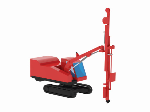 Boorinstallatieconstructie DX780 vereenvoudigd 3D Model