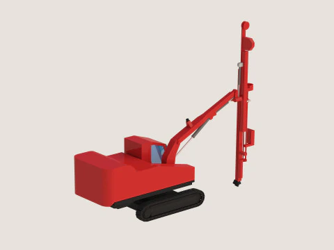 Drill Rig Construction DX780 Simplified 3D Model