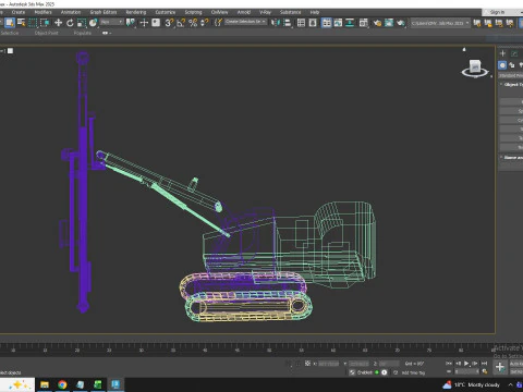 Drill Rig Construction DX780 Simplified 3D Model