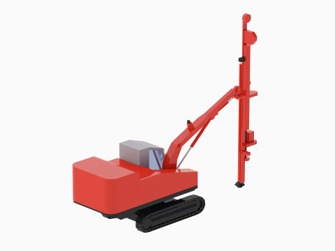 Drill Rig Construction DX800 Simplified 3D Model