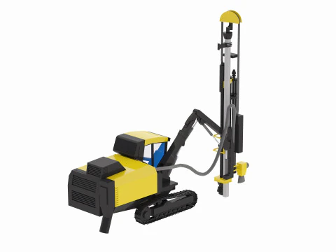 Drill Rig Construction T35 3D Model