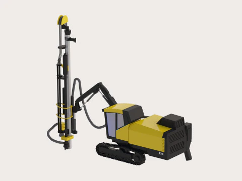 Drill Rig Construction T35 3D Model