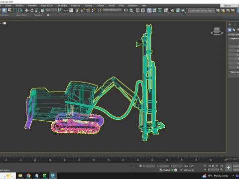 Drill Rig Construction T35 3D Model