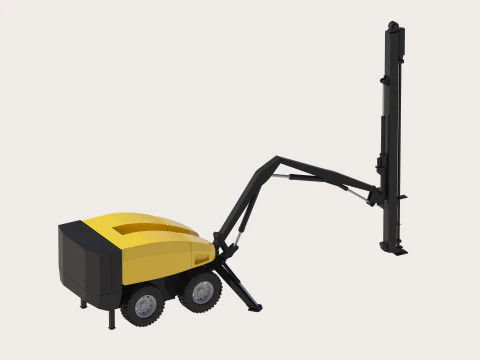 Drill Rig Flexiroc T15 Simplified 3D Model