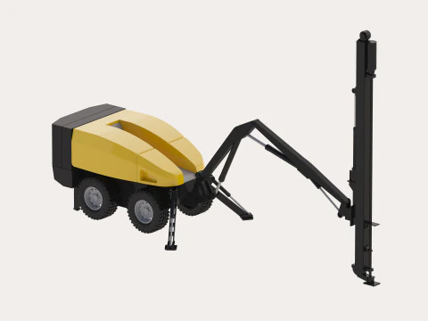 Drill Rig Flexiroc T15 Simplified 3D Model