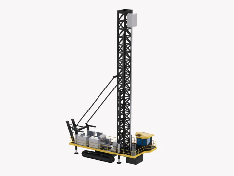 Drill Rig Mining 250XPC 3D Model