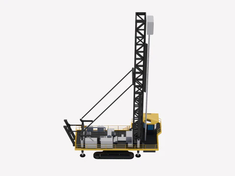 Drill Rig Mining 250XPC 3D Model