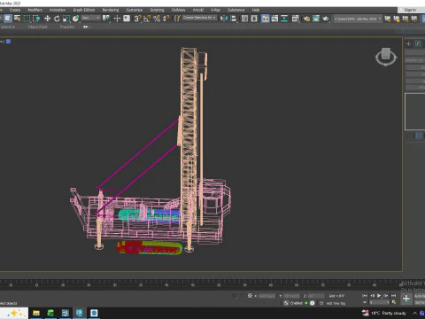 Drill Rig Mining 250XPC 3D Model