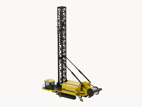 Drill Rig Blasthole 320XPC Simplified 3D Model