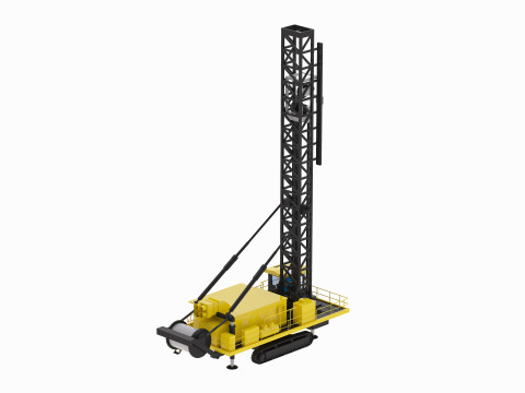 Drill Rig Blasthole 320XPC Simplified 3D Model