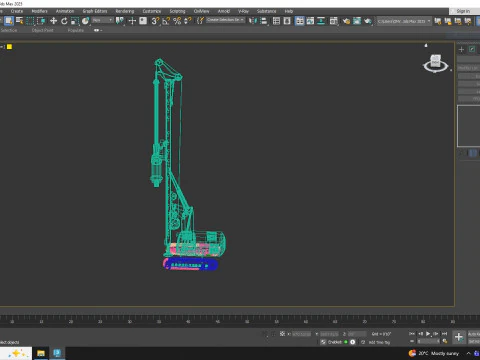 Drill Rig Mining G 20 H 3D Model