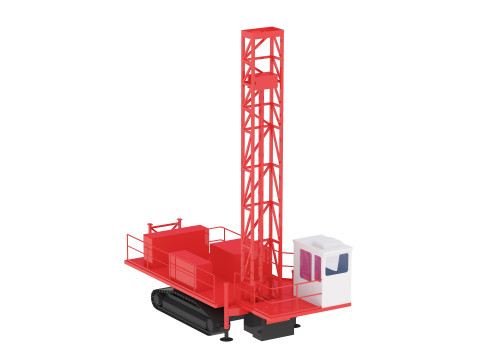 Equipo de perforaci&oacute;n para miner&iacute;a D55SP simplificado Modelo 3D
