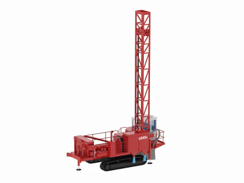 Drill Rig Mining D245S 3D Model