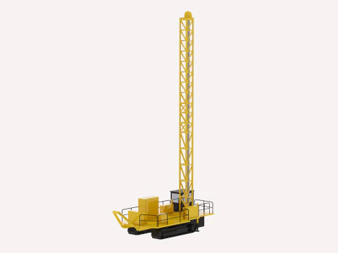 Drill Rig Construction D6240 Simplified 3D Model