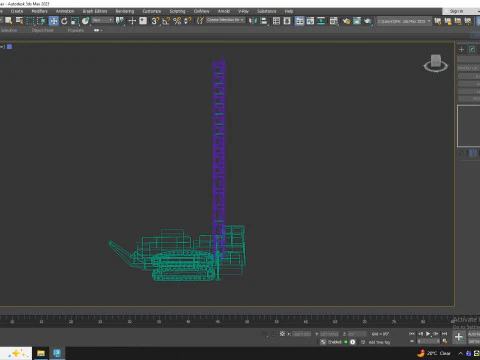 Drill Rig Construction D6240 Simplified 3D Model
