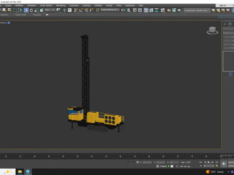 Drill Rig Mining ER Simplified 3D Model