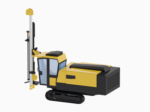 Drill Rig Mining ICM 260 3D Model