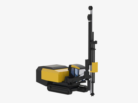 Drill Rig Smart Roc CL Simplified 3D Model