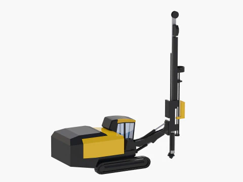 Drill Rig Smart Roc CL Simplified 3D Model