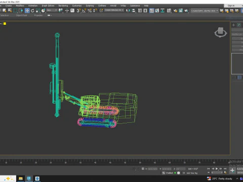 Drill Rig Smart Roc CL Simplified 3D Model