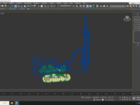 Drill Rig Surface Mining D40SH 3D Model