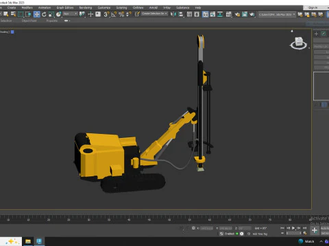 Drill Rig Surface Mining D40SH 3D Model