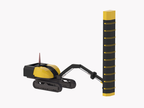 Auvent de la plate-forme de forage T20 simplifi&eacute; Modèle 3D