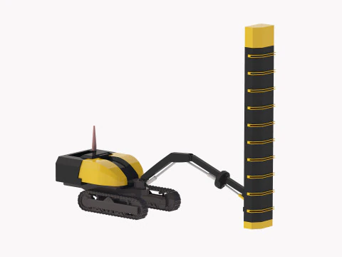 Drill Rig T20 Canopy Simplified 3D Model