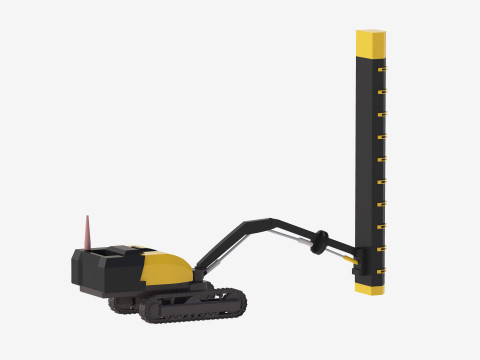 Auvent de la plate-forme de forage T20 simplifi&eacute; Modèle 3D