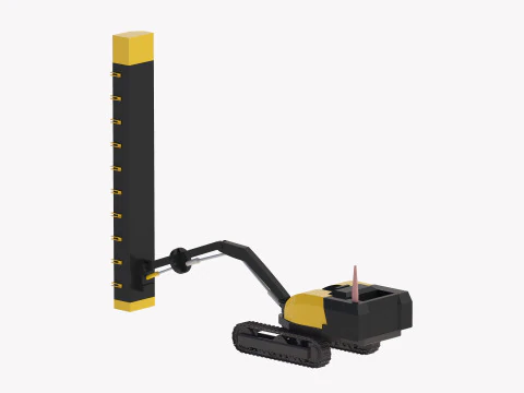 Drill Rig T20 Canopy Simplified 3D Model
