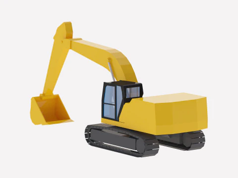 Excavator Construction 330 Simplified 3D Model