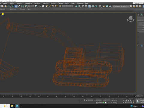 Excavator Construction 385C L Simplified 3D Model