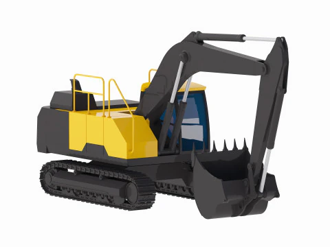 Excavator Construction EC220E 3D Model