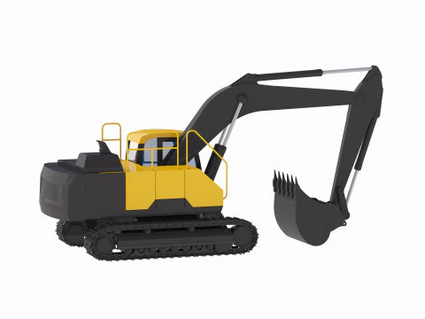 Excavator Construction EC220E 3D Model