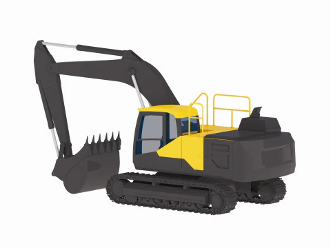 Excavator Construction EC220E 3D Model